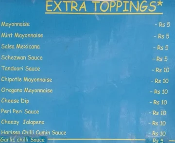 Rolls Point menu 