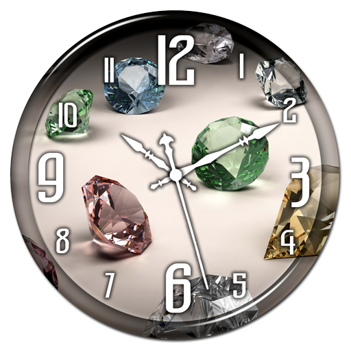 Diamond Clock Live Wallpaper