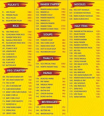 Sai Charan Dhaba 2 menu 