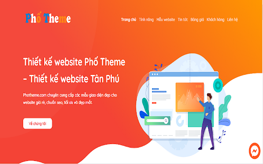 Dịch vụ thiết kế website bán hàng Phố Theme