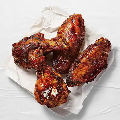 BBQ Baked Chicken Wings (4 Pcs)