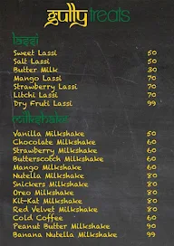 Gully Treats menu 1