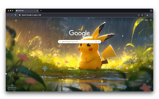 Pikachu in Rain - Pokemon (Live Wallpaper)