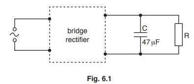 effect of a single capacitor in smoothing