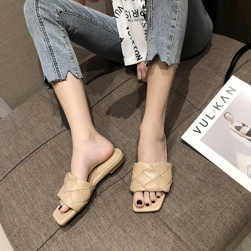 Title 23, Flat Woven Mules for Women. Comfortable and sty...