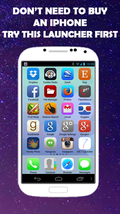 Android application iphone launcher for ios 10 screenshort