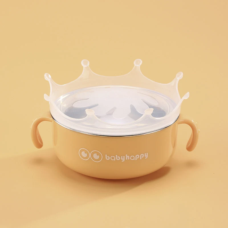 Cartoon Baby Tafelgerei Set voor Complementaire Voeding, veilig, vrolijk design, stimuleert zelfstandig eten en maakt de maaltijd leuk