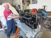 Bogdan Letowt enthuses over the craftsmanship of the 86-year old Rolls-Royce engine.
Picture: STUART JOHNSTON