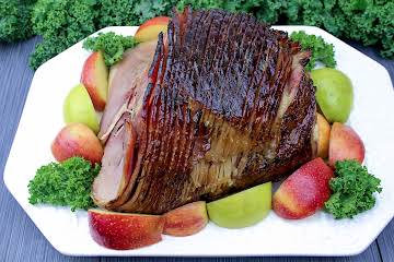 Baked Ham With Brown Sugar and Mustard Glaze