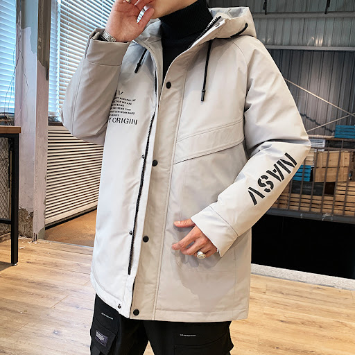 Title 1, Mens tooling down padded jacket, a warm and du...