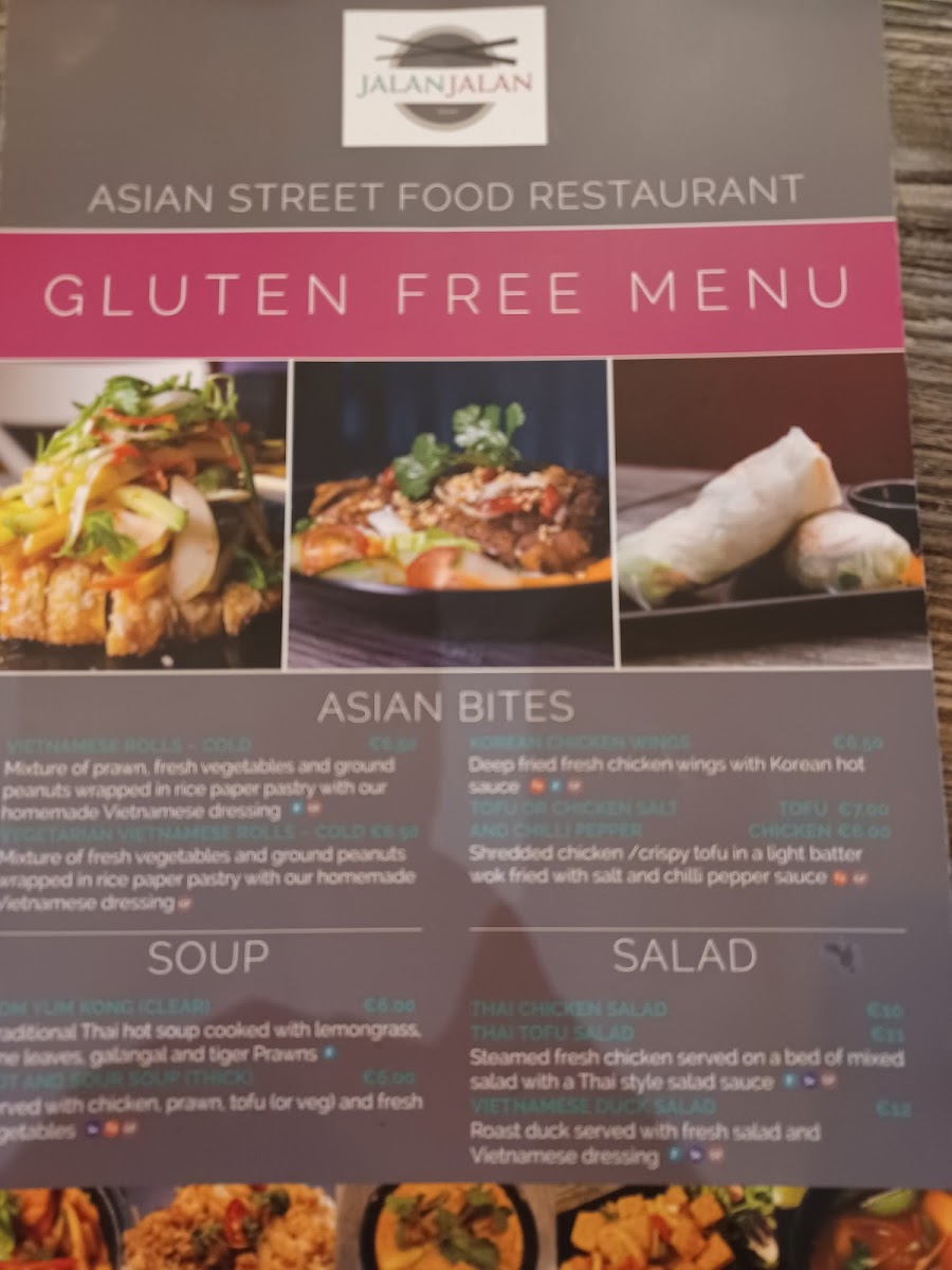 Gluten Free Menu