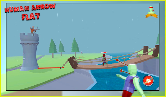 3D Human Arrow Flat  : FALL Adventures 1.1 APK + Мод (Бесконечные деньги / Без рекламы) за Android