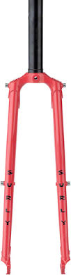 Surly Salmon Candy Red Straggler Disc Fork 700c, 1-1/8" Straight Steerer alternate image 1