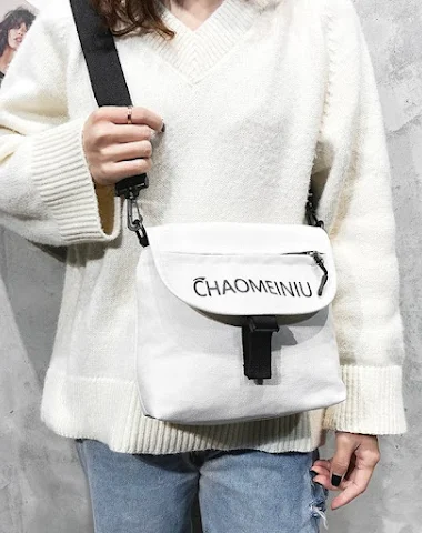 Koreaans geborduurde canvas tas voo - 2