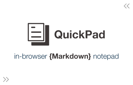 QuickPad: fast Markdown notepad small promo image