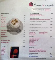 Cream 'n' Desserts menu 7