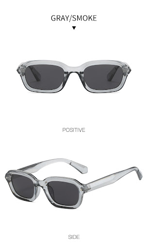 Title 11, Retro High-grade Narrow Frame Square Sunglasses...