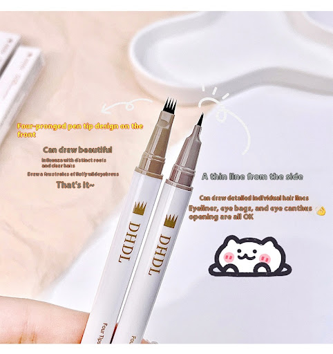 Title 12, DHDL Four-fork Water Eyebrow Pencil Waterproof ...