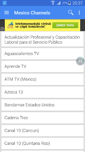 Mexico TV Channels