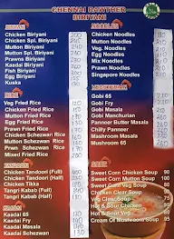 Chennai Rawther Biriyani menu 1