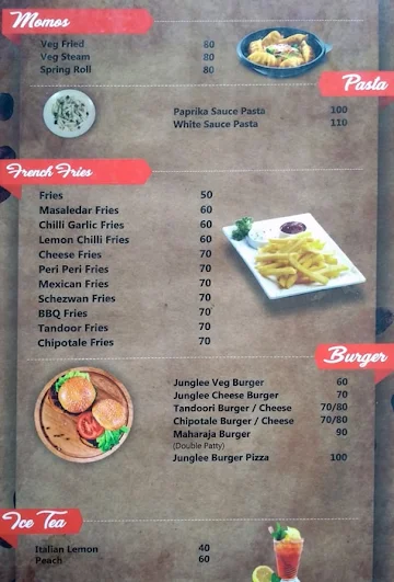 Pokket Cafe menu 