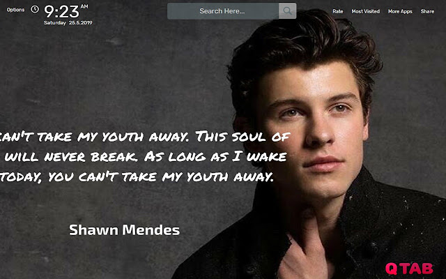 Shawn Mendes HD Wallpapers New Tab