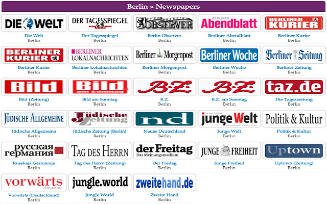 All German Newspapers Online