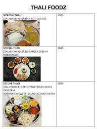 Thali Foodz menu 2