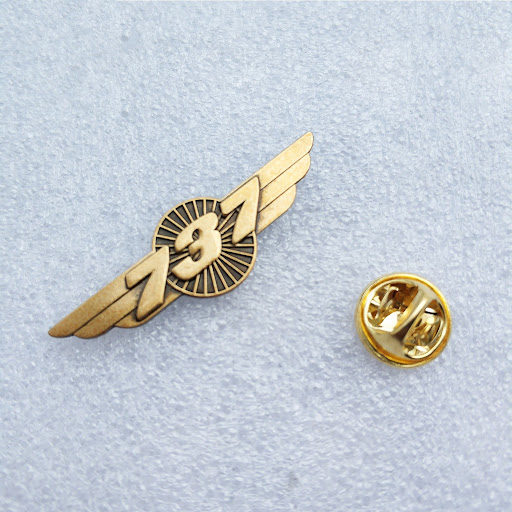 Title 5, Vintage Copper Style Pilot Aviation Metal Brooc...