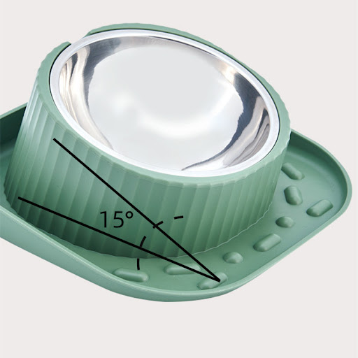 Title 3, Ceramic Pet Eating Bowl with Wide Mouth and Nec...