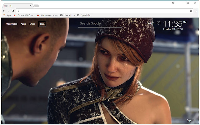 Detroit Become Human Hd Wallpaper New Tab Free Addons