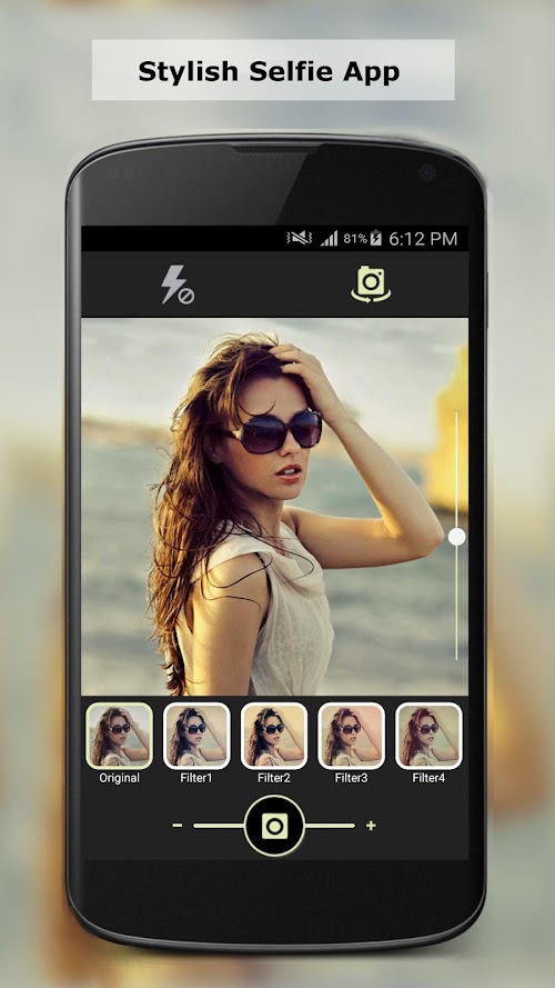 Android application Live Selfie Camera screenshort