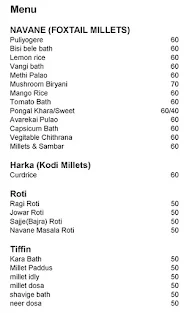 Millet Mama menu 2