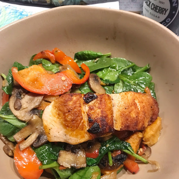 Paleo Bowl add Salmon