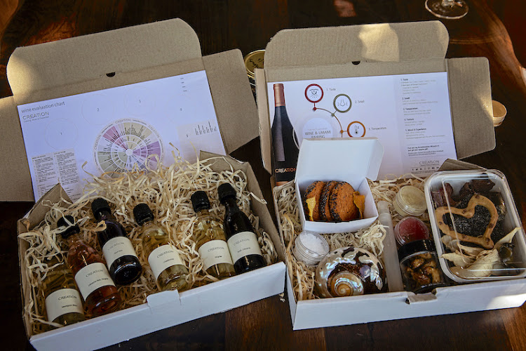 Creation virtual tasting kits to enjoy at home.