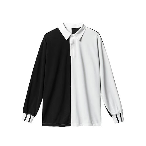 Title 2, Mens Long Sleeve Trendy Black And White Colorb...