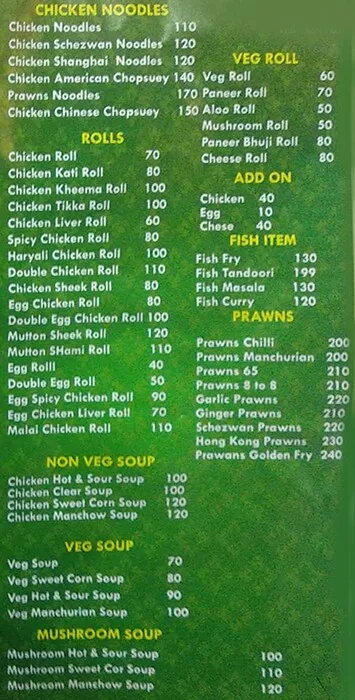 Biriyani Royal's Garden menu 