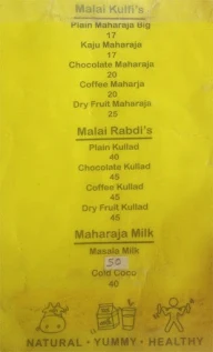 Masti Maharaja menu 1