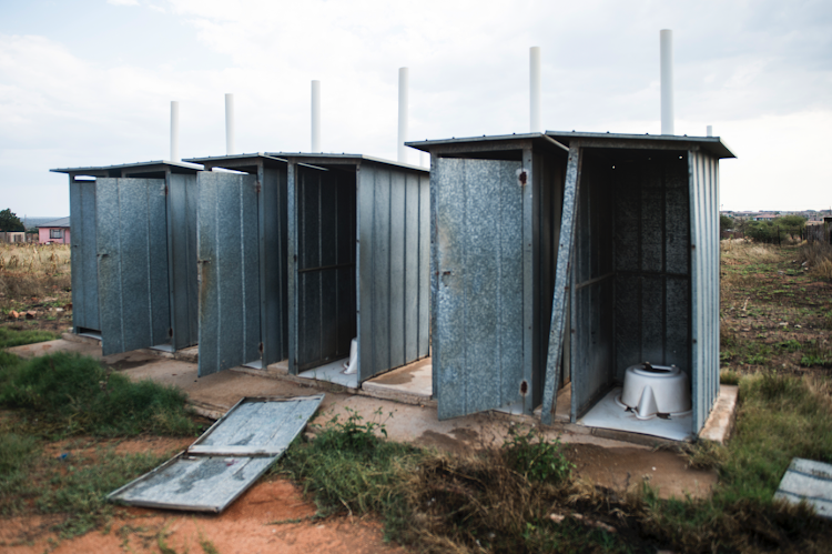 A set of pit toilets. File picture: DELWYN VERASAMY.