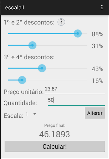 Desconto sobre desconto