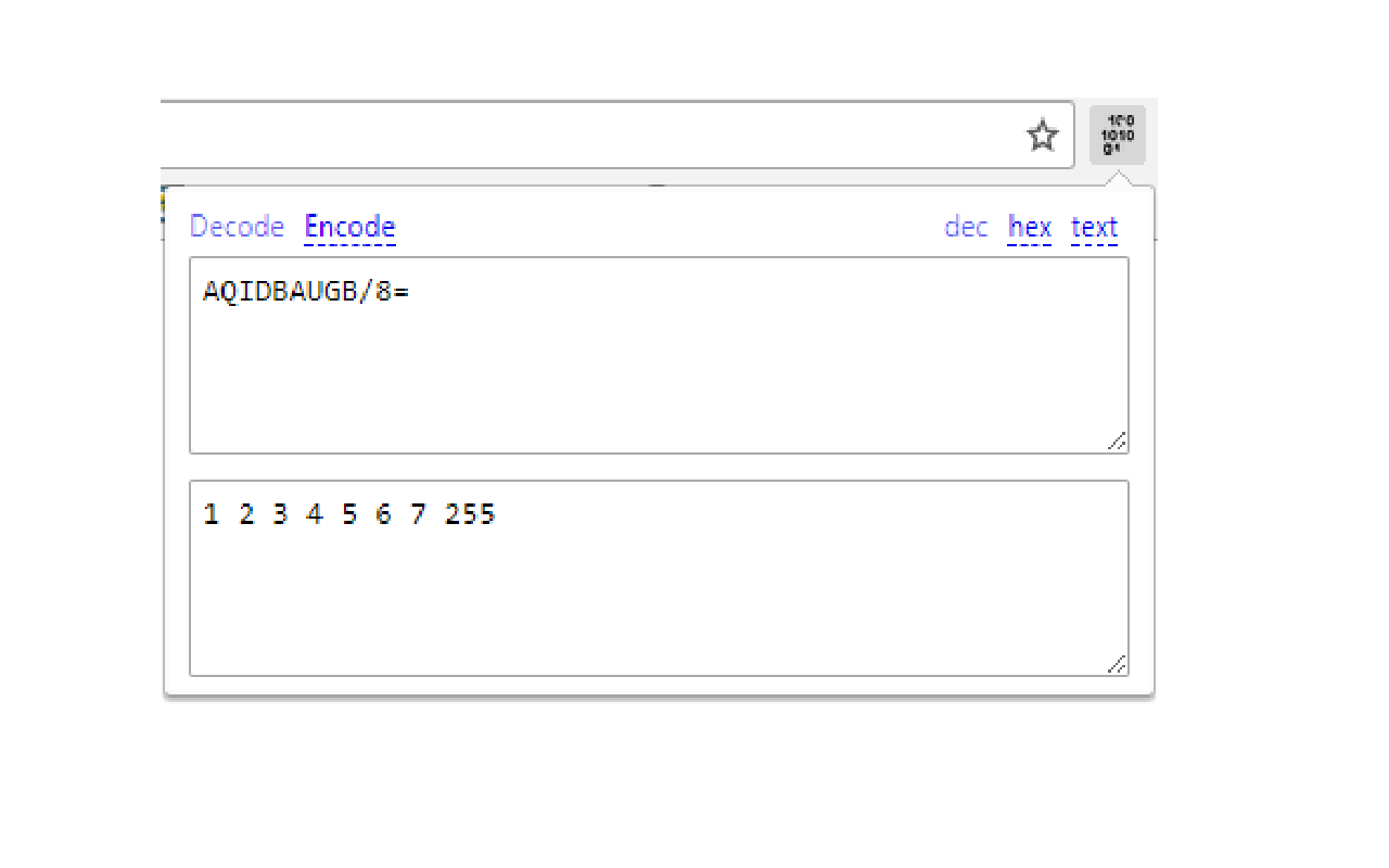 base64 to binary Preview image 1