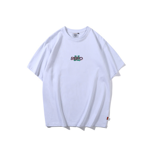 Title 2, Printed Cotton Short Sleeve Men Loose Hip-hop P...