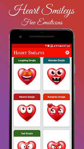 Heart Smileys free Emoticons and Symbols