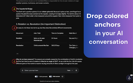 Anchor – Bookmark Your Claude and Gemini Chats screenshot 1