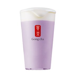 Taro Milk Tea with Milk Foam