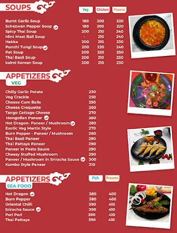 Cantonese menu 