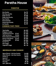 Parantha House menu 1