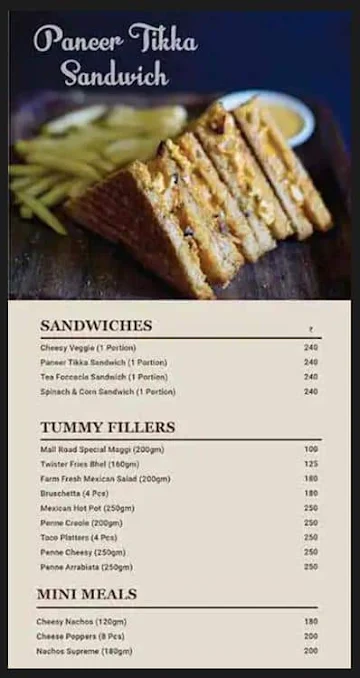 Wagh Bakri Tea Lounge menu 