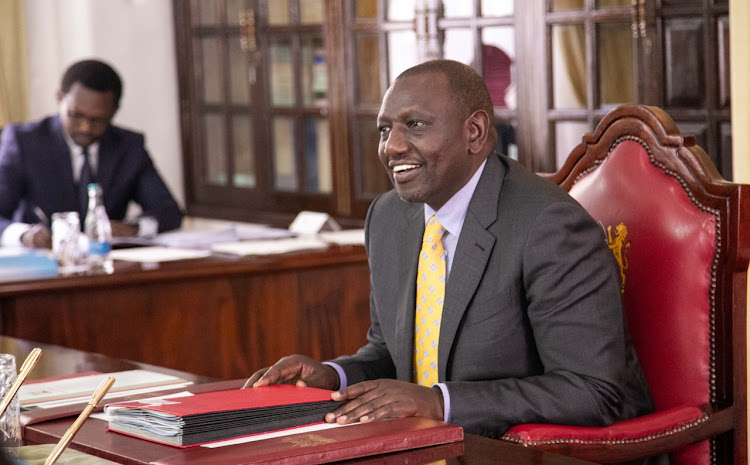 President William Ruto chairs first Cabinet meeting at State House with the new Cabinet Secretaries on Thursday, November 10, 2022.