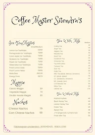 Coffee Master Sitendra menu 3